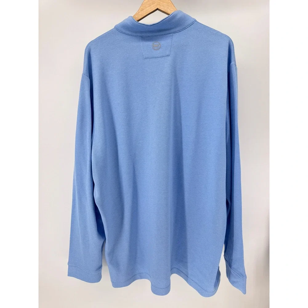 Vineyard Vines Quarter Zip Pullover Mens XXL Blue Textured Preppy